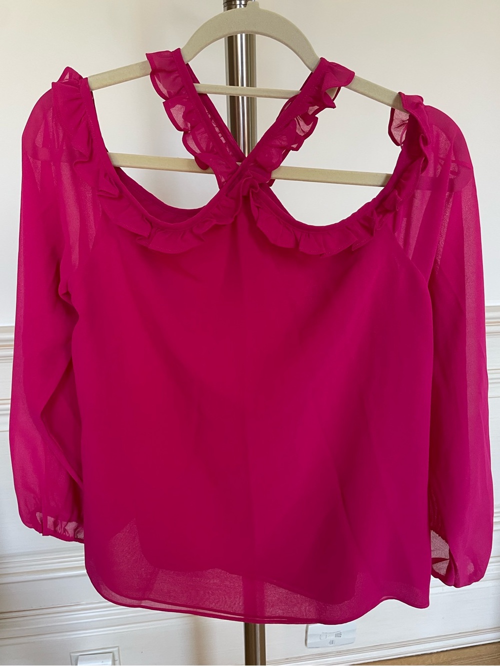 Halter Top Ruffle Blouse - Picture 3 of 3